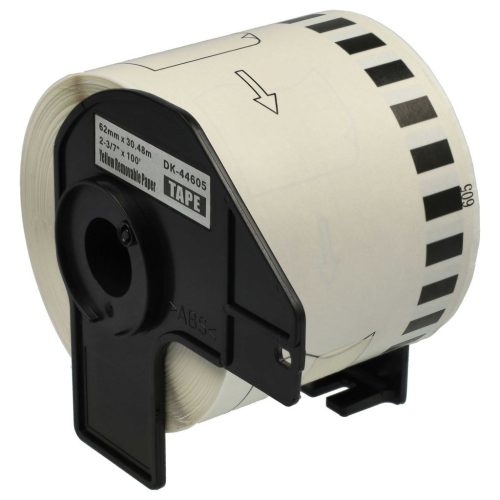 VHBW Brother DK-44605 Self-Adhesive Label 62 mm x 30.48 m + Holder