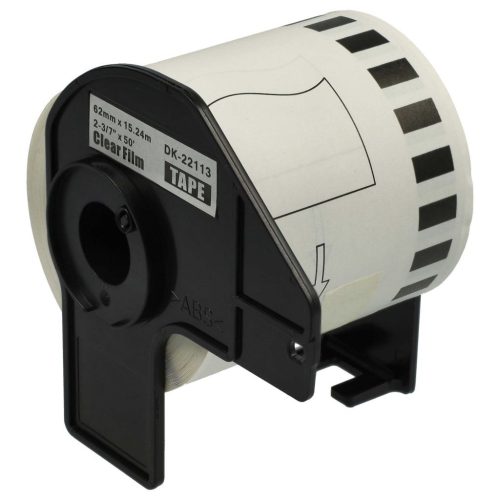 VHBW Brother DK-22113 Label, Self-adhesive, 62 mm x 15.24 m, with Holder