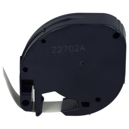 VHBW Dymo S0721660, 91221 Plastic Label Tape - 12 mm Black-White