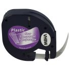 VHBW Dymo S0721530, 16951, 12 mm, Black-Clear, Plastic Label Tape