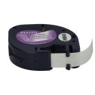 VHBW Dymo S0721530, 16951, 12 mm, Black-Clear, Plastic Label Tape