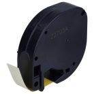 VHBW Dymo 91222, S0721670 - 12 mm Black-Yellow Plastic Label Tape