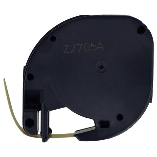 VHBW Dymo 91222, S0721670 - 12 mm Black-Yellow Plastic Label Tape