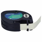 VHBW Dymo 91224, S0721640 Plastic Label Tape - 12mm, Black-Green