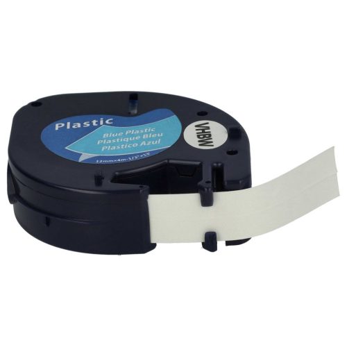 VHBW Dymo S0721650 Plastic Label Tape, 12 mm, Black-Blue
