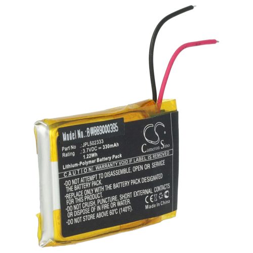 VHBW GPS Nachverfolgungsakku Izzo JPL502333 - 330 mAh 3,7 V Li-Polymer
