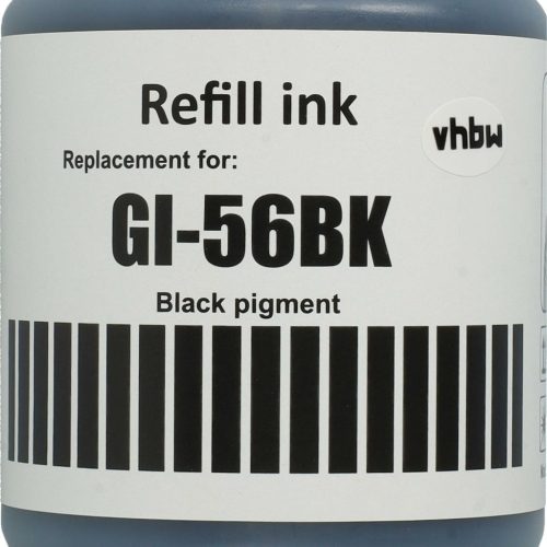 VHBW Canon 4412C001, GI-56BK Fekete Utántöltő Tinta - 170 ml