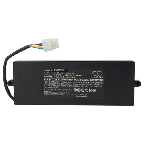 VHBW Fűnyíró akkumulátor Husqvarna 535 04 06-01, 535 05 85-01, 535062001 - 1800 mAh 12 V NiMH - Kertészeti eszköz
