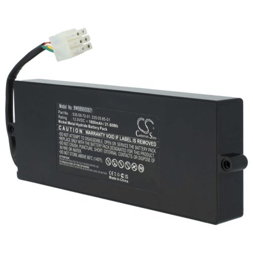 VHBW Fűnyíró akkumulátor Husqvarna 535 04 06-01, 535 05 85-01, 535062001 - 1800 mAh 12 V NiMH - Kertészeti eszköz