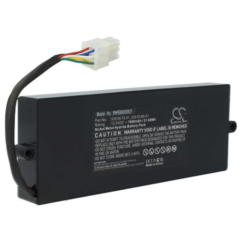 VHBW Fűnyíró akkumulátor Husqvarna 535 04 06-01, 535 05 85-01, 535062001 - 1800 mAh 12 V NiMH - Kertészeti eszköz