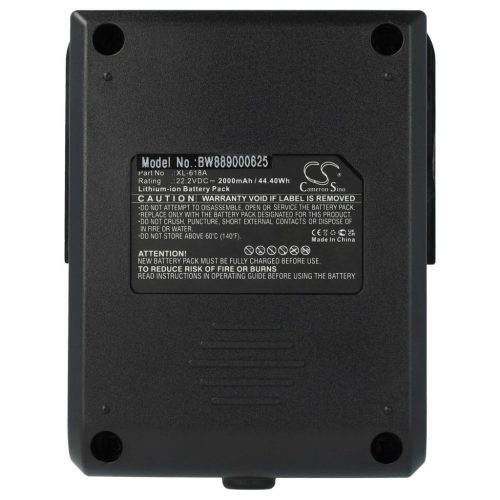 VHBW Battery for Moosoo XL-618A - 2000 mAh, 22.2 V, Li-Ion