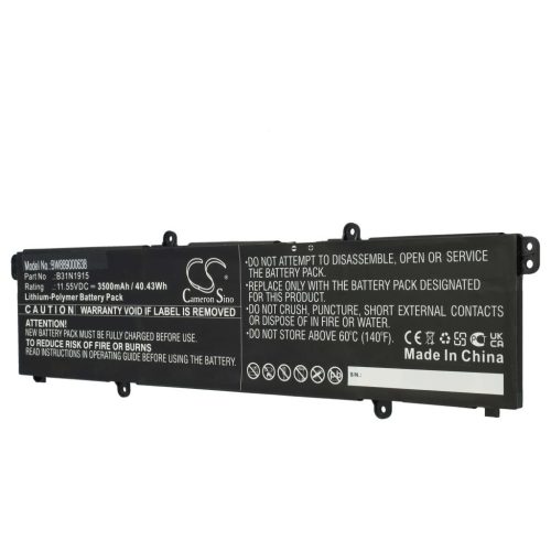 VHBW Notebook Battery for Asus B31N1915, C31N1915, 0B200-03760000 - 3500 mAh 11.55 V Li-Polymer