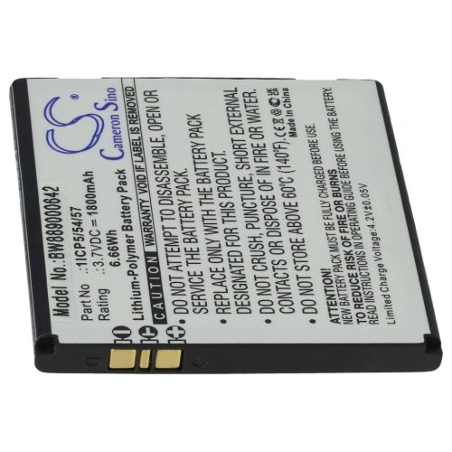 Babafigyelő elem Angelcare 1ICP5/54/57-hez - 1800 mAh 3,7 V Li-polimer