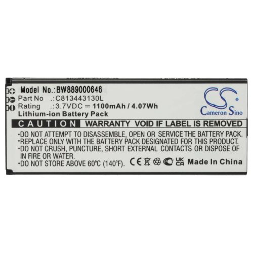VHBW Mobile Phone Battery for BLU C813443130L - 1100 mAh 3.7 V Li-Ion - Smartphone Battery