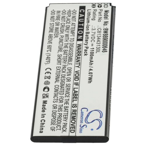 VHBW Mobile Phone Battery for BLU C813443130L - 1100 mAh 3.7 V Li-Ion - Smartphone Battery