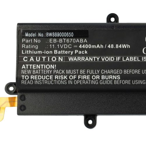 VHBW Tablet Battery Samsung AA1GA12BS, EB-BT670ABA - 4400 mAh 11.1 V Li-Ion