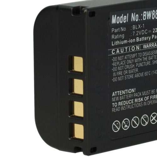 VHBW Akku für Olympus BLX-1 - 2260 mAh, 7,2 V, Li-Ion