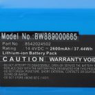 VHBW Battery for Deik 8542024502 - 2600 mAh, 14.4 V, Li-Ion