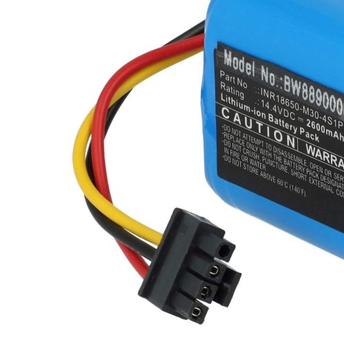 VHBW Battery for Proscenic T-4S1P-B-U21, INR18650-M30-4S1P - 2600 mAh, 14.4 V, Li-Ion