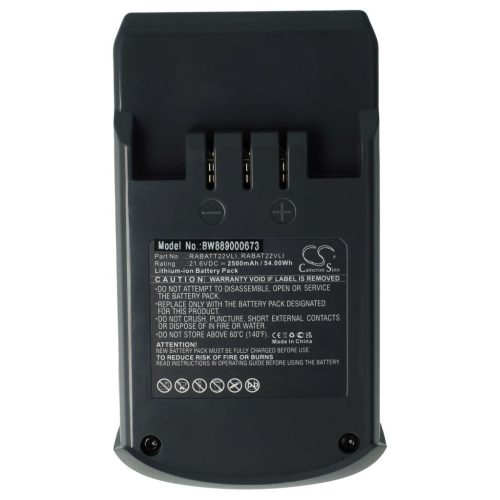 VHBW Akku Hoover RABAT22VLI, RABATT22VLI, 6.20.40.01-0, 48023809 - 2500 mAh, 21,6 V, Li-Ion