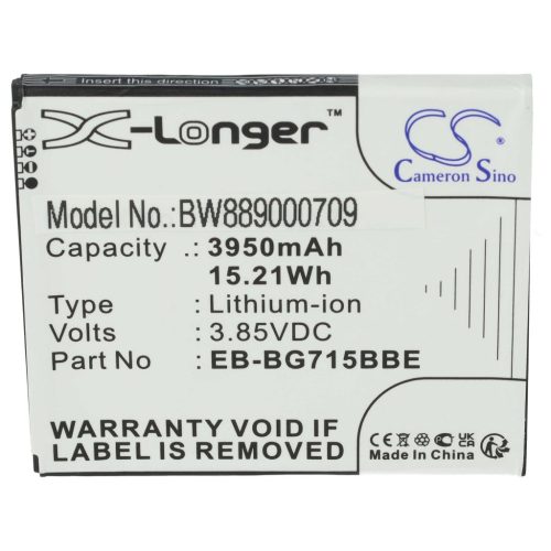 Mobiltelefon akkumulátor  Samsung EB-BG715BBE, GH43-04993A - 3950 mAh 3,85 V Li-Ion