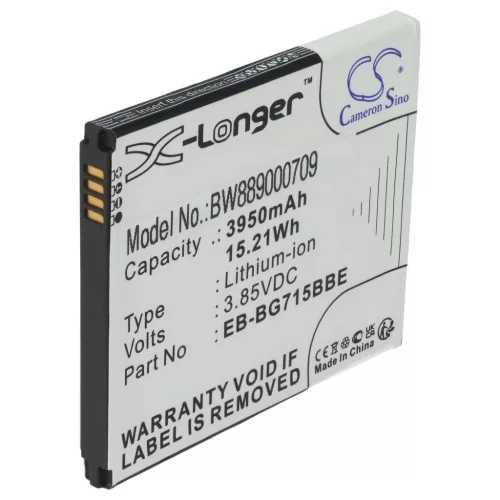 VHBW Mobile Phone Battery Samsung EB-BG715BBE, GH43-04993A - 3950 mAh 3.85 V Li-Ion