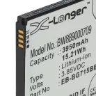 VHBW Mobile Phone Battery Samsung EB-BG715BBE, GH43-04993A - 3950 mAh 3.85 V Li-Ion