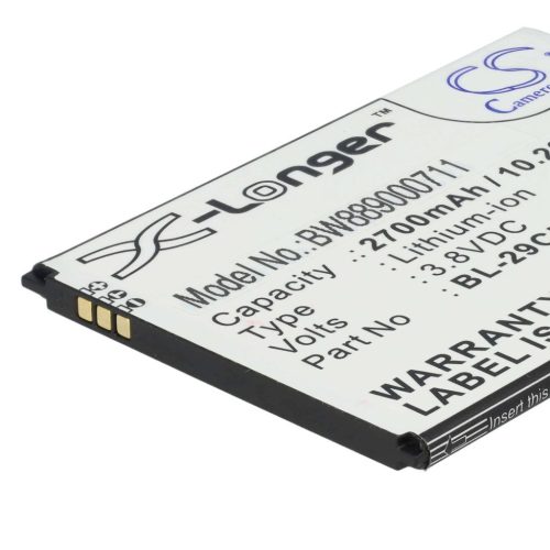 VHBW Mobiltelefon akkumulátor  Nokia BL-29CL, BL-29CI telefonokhoz - 2700 mAh 3,8 V Li-Ion