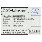 VHBW Mobiltelefon akkumulátor  Nokia BL-29CL, BL-29CI telefonokhoz - 2700 mAh 3,8 V Li-Ion