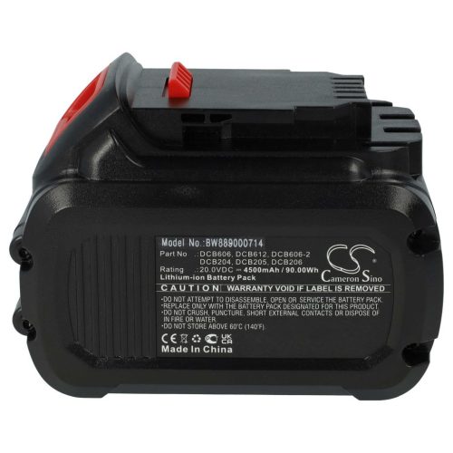 VHBW Electric Power Tool Battery for DeWalt DCB115, DCB102, DCB105, DCB107, DCB112 – 4500 mAh, 20 V, Li-Ion