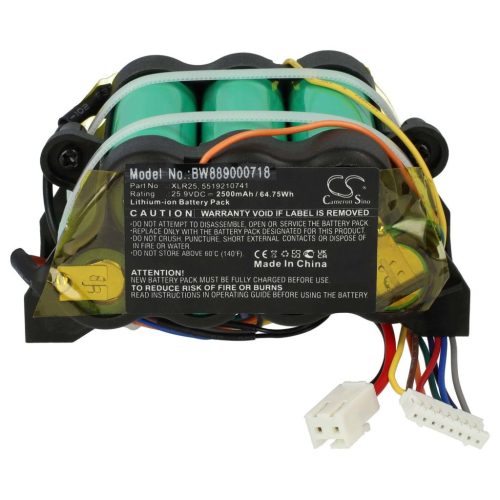 VHBW Battery for DeLonghi XLR25, 5519210741 - 2500 mAh, 25.9 V, Li-Ion