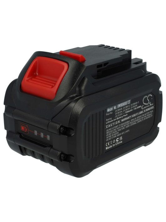 Elektromos kéziszerszámgép akkumulátor DeWalt DCB115, DCB102, DCB105, DCB107, DCB112  – 7500 mAh, 20 V, Li-Ion