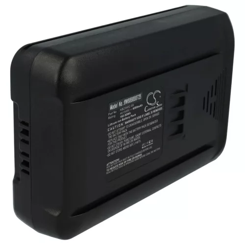 VHBW Kobalt KB240-06, KB245-06, KB2540C-06 Lawn Mower Battery, 4000 mAh, 40 V Li-Ion, Black