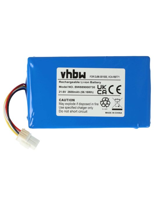 Samsung VCA-RBT71, DJ96-00193E, DJ96-00202A, DJ96-00193C akkumulátor - 2600 mAh, 21,6 V, Li-Ion