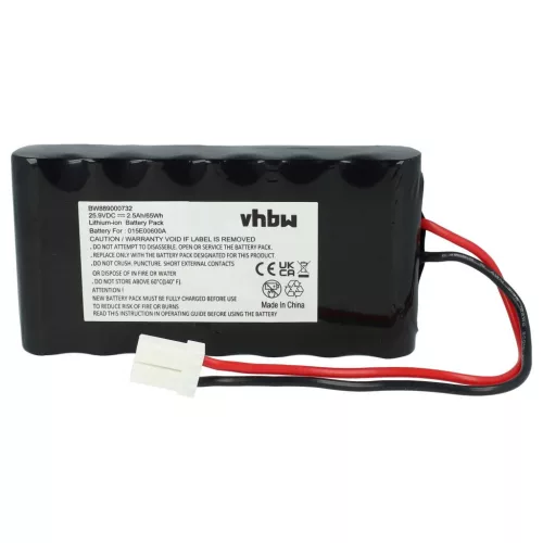 VHBW Ambrogio 015E00600A Lawn Mower Battery - 2500 mAh 25.9 V Li-Ion