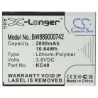 VHBW Mobiltelefon akkumulátor  Lenovo KC40-hez - 2800 mAh 3,8 V Li-polimer