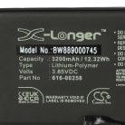 VHBW Mobile Phone Battery for Apple iPhone 13 - 3200 mAh 3.85 V Li-Polymer