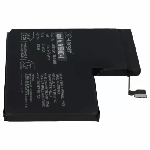 VHBW Mobile Phone Battery for Apple A2653 - 4300 mAh 3.85 V Li-polymer