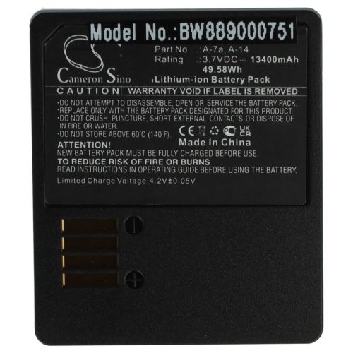 VHBW Security Camera Battery for Arlo 308-50019-01, A-14, A-7a - 13400 mAh 3.7 V Li-Ion