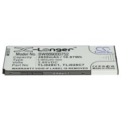   Mobiltelefon akkumulátor Alcatel TLi028C1, TLi028C7 - 2850 mAh 3,85 V Li-Ion