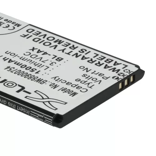 VHBW Mobiltelefon Akku für Nokia BL-4AX, BL-4XL - 1500 mAh 3,7 V Li-Ion