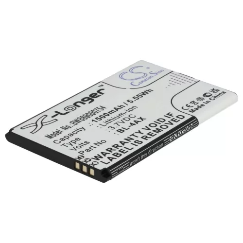 VHBW Mobiltelefon Akku für Nokia BL-4AX, BL-4XL - 1500 mAh 3,7 V Li-Ion