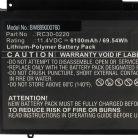 VHBW Mobile Phone Battery for Razer RC30-0220 - 6100 mAh 11.4 V Li-Polymer - Smartphone Battery