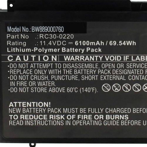 VHBW Mobile Phone Battery for Razer RC30-0220 - 6100 mAh 11.4 V Li-Polymer - Smartphone Battery