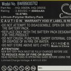 VHBW Tablet Akku Samsung HQ-3565S, HQ-3565N - 4900 mAh 3,85 V Li-Polymer