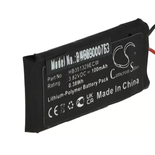 VHBW Huawei HB351329ECW Smartwatch Battery - 100mAh, 3.82V, Li-polymer