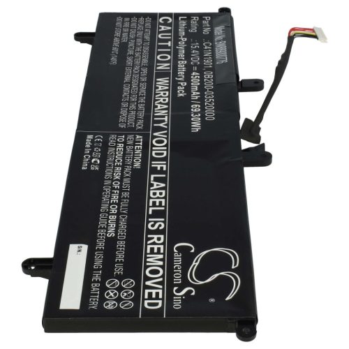 VHBW Notebook Battery Asus 0B200-03520000, 0B200-03520100, C41N1901 - 4500 mAh 15.4 V Li-polymer