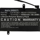 VHBW Notebook Battery Asus 0B200-03520000, 0B200-03520100, C41N1901 - 4500 mAh 15.4 V Li-polymer