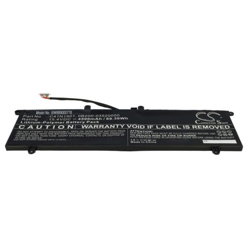 VHBW Notebook Battery Asus 0B200-03520000, 0B200-03520100, C41N1901 - 4500 mAh 15.4 V Li-polymer