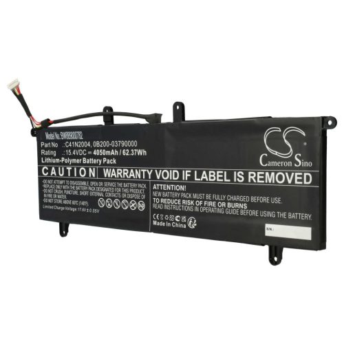 VHBW Notebook akkumulátor  Asus 0B200-03790000, UX482 BAT, C41N2004 - 4050 mAh 15,4 V Li-polymer